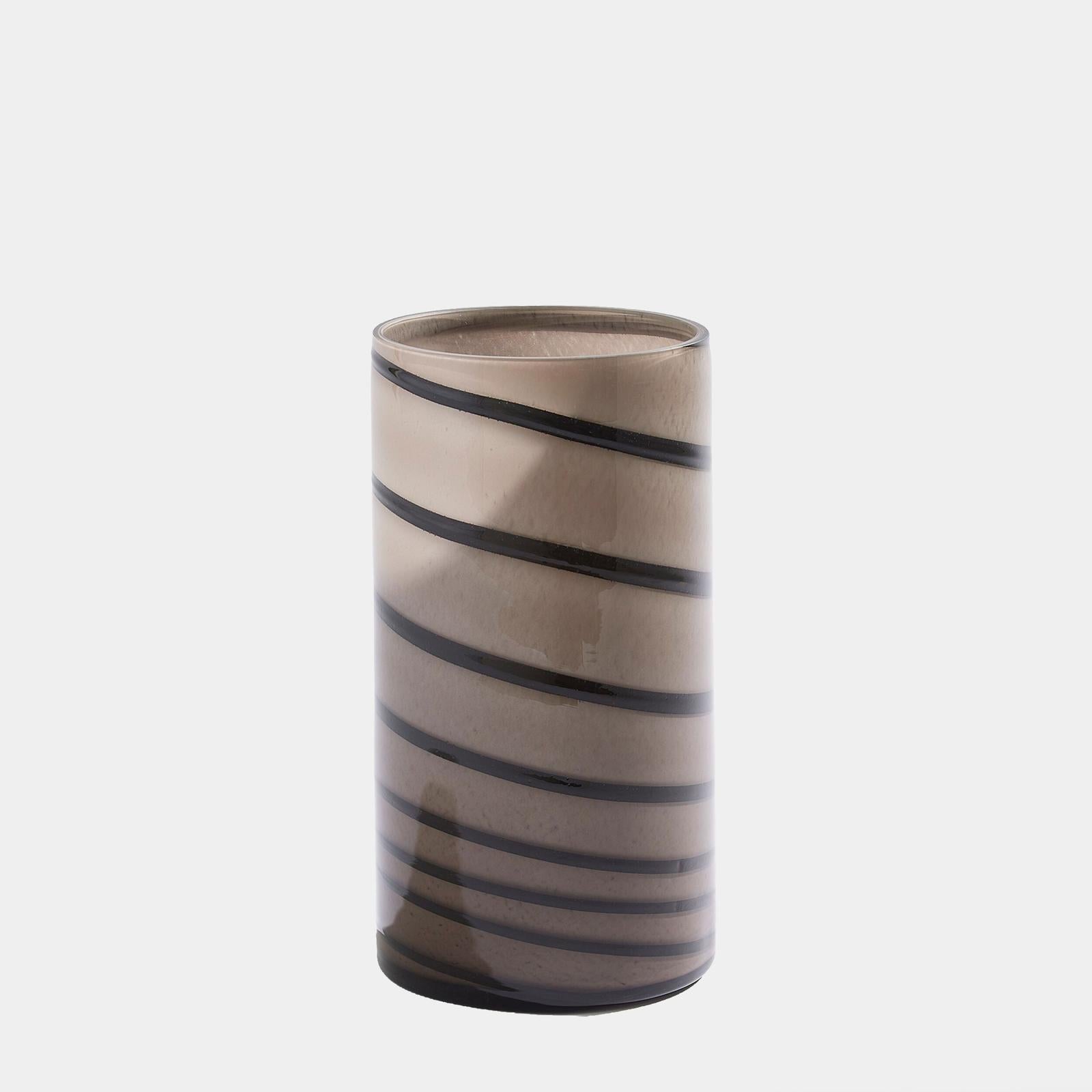 Global Views Twirl Amber Vase