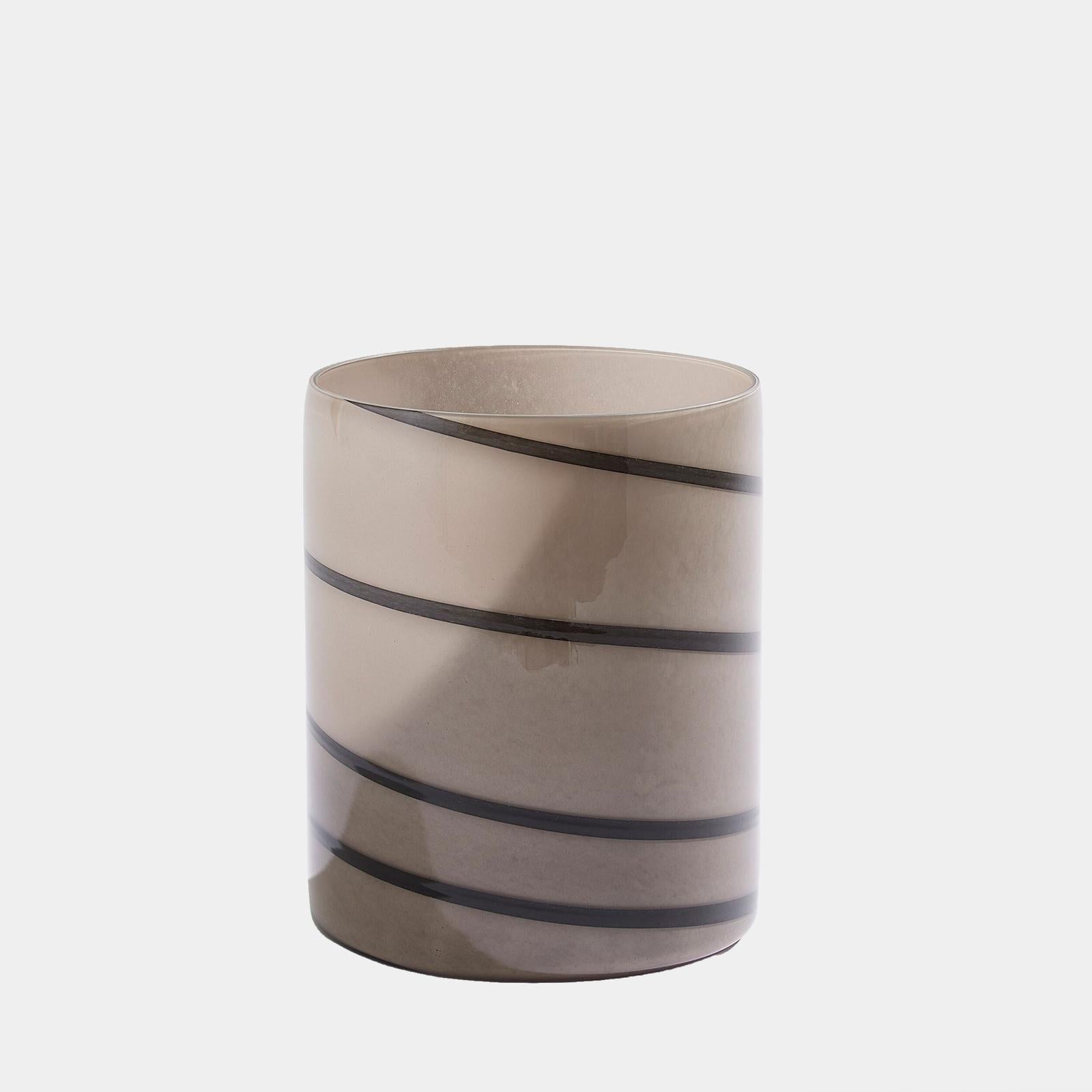 Global Views Twirl Amber Vase