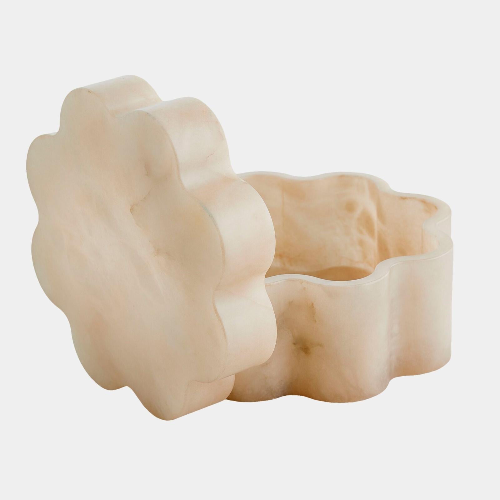 Global Views Cumulus Alabaster Wide Box Clearance