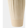 Global Views Pleated Vase Drip Cream