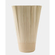 Global Views Pleated Vase Drip Cream