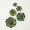 Global Views Green Free Formed Lily Plate