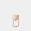 Global Views Wise Egg Antique Gold Leaf Planter