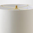 Global Views Viola Travertine Carved Lamp