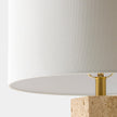 Global Views Viola Travertine Carved Lamp