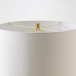 Global Views Viola Travertine Carved Lamp