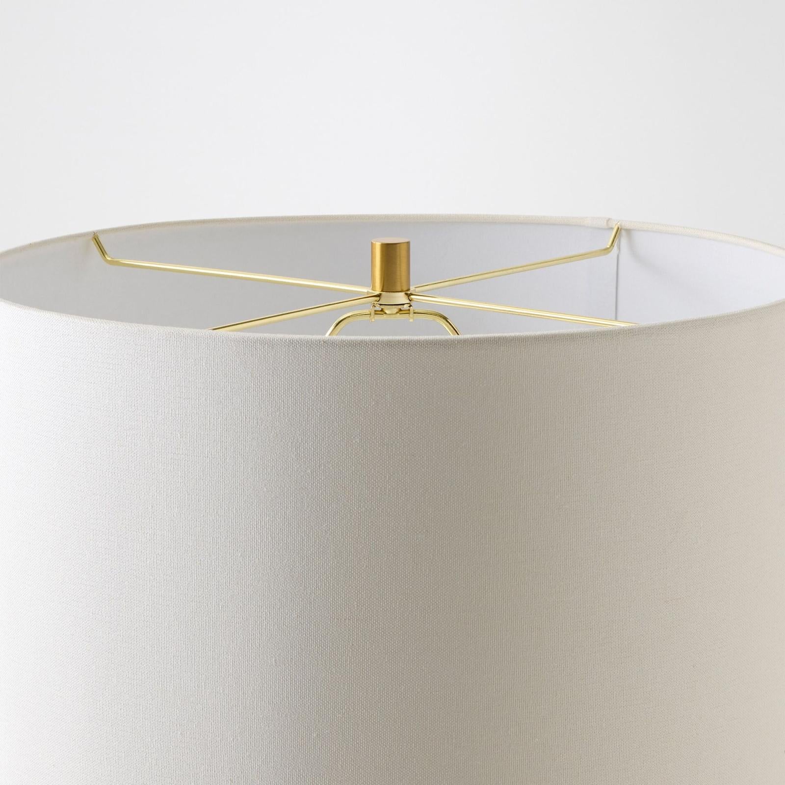 Global Views Viola Travertine Carved Lamp