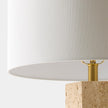 Global Views Viola Travertine Carved Lamp