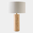 Global Views Viola Travertine Carved Lamp
