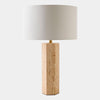 Global Views Viola Travertine Carved Lamp