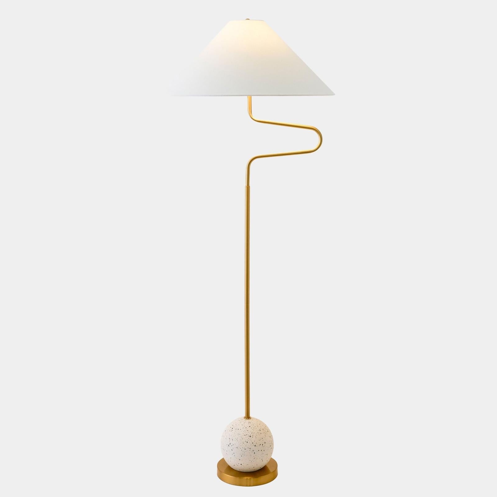 Global Views Swerve Floor Lamp