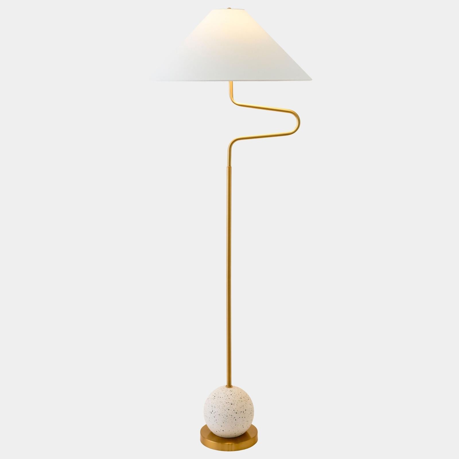 Global Views Swerve Floor Lamp