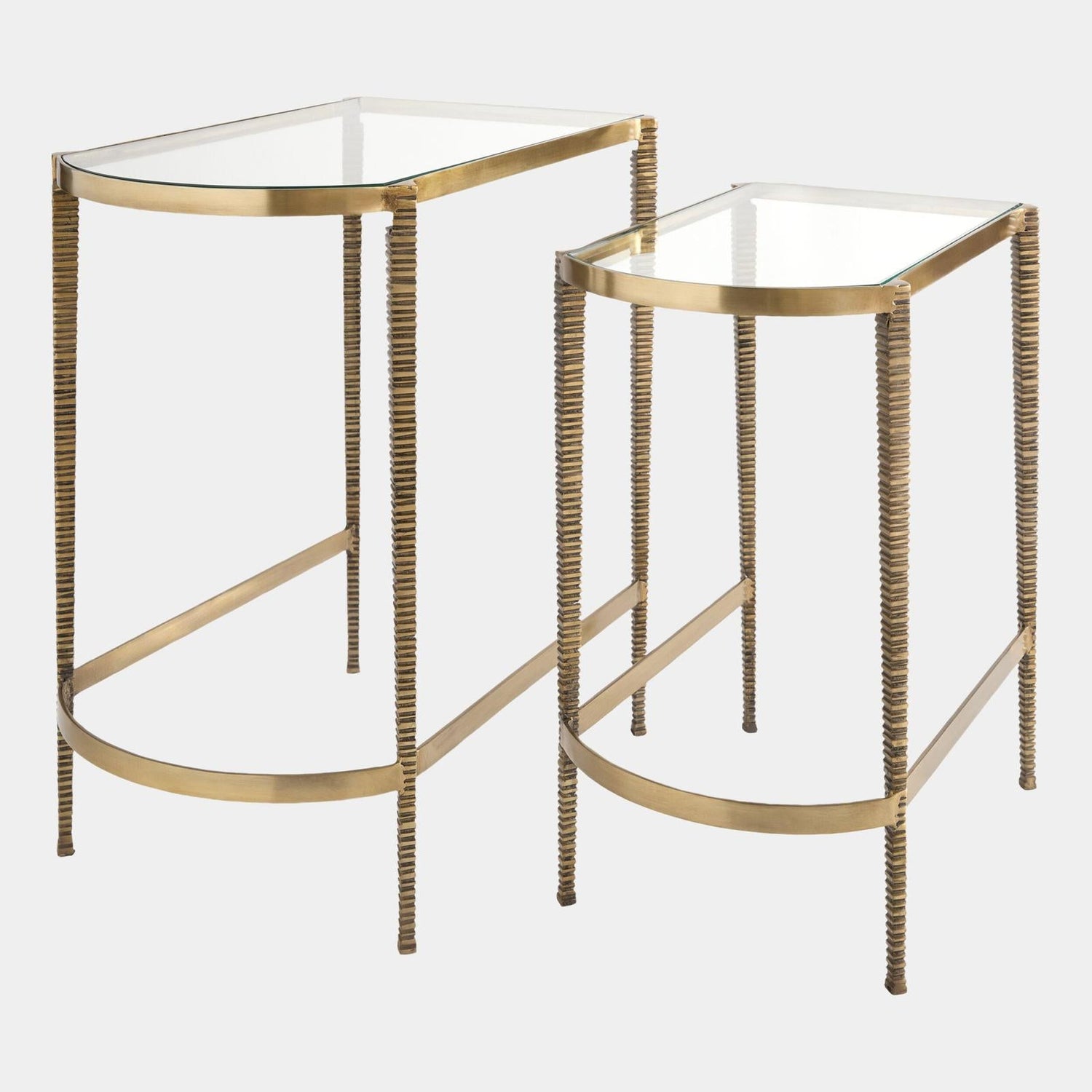 Global Views Set of 2 Arco Textured Tables