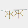 Global Views Teton Gold Rectangular Table