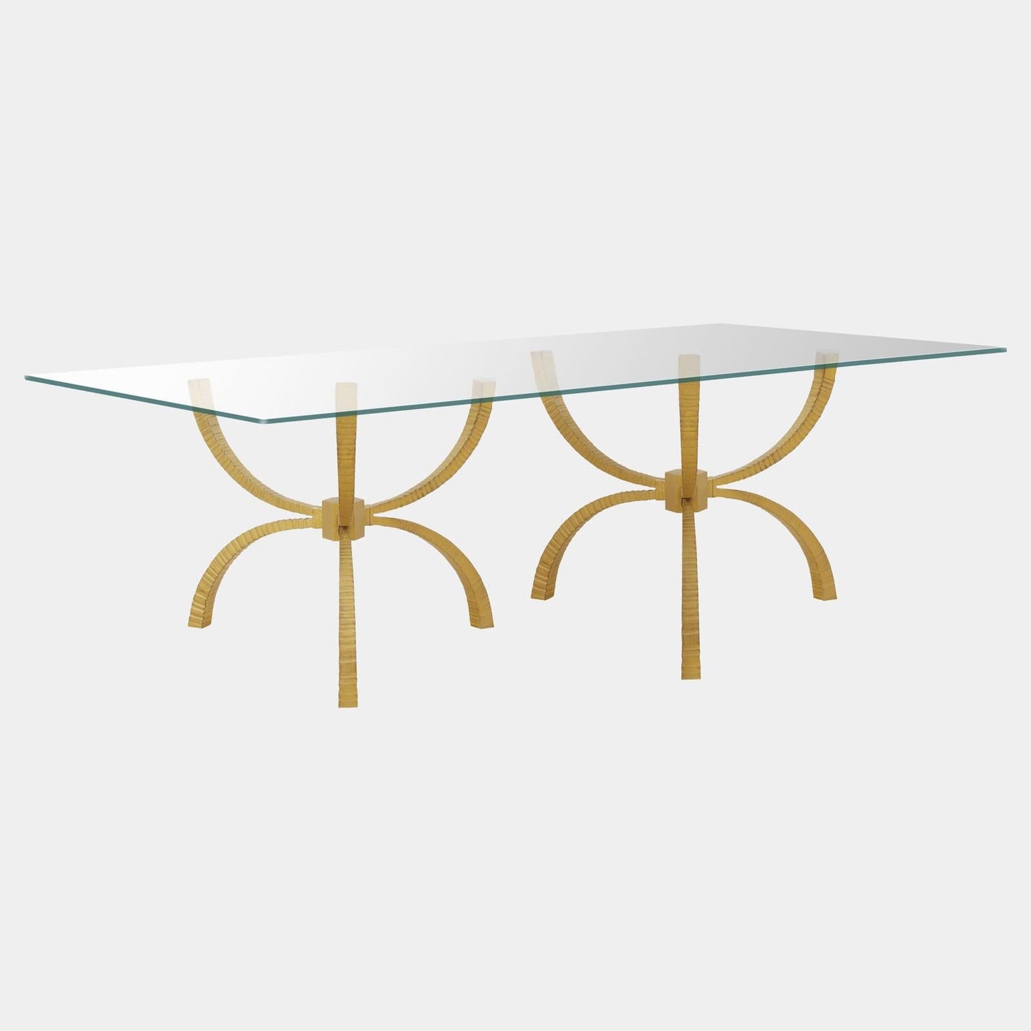 Global Views Teton Gold Rectangular Table