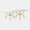Global Views Teton Gold Rectangular Table