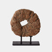 Global Views Wood Half Ukhli Wheel on Stand