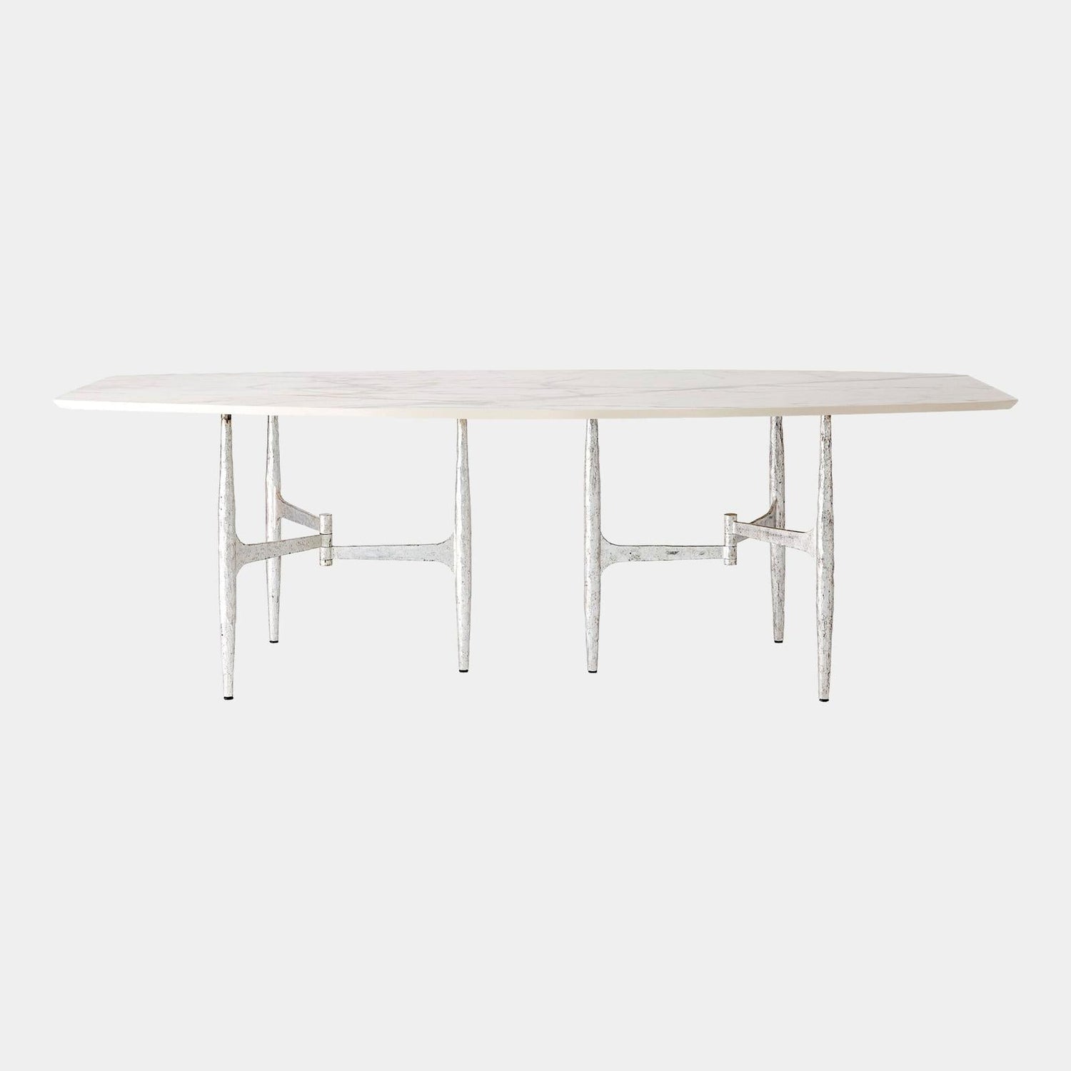 Global Views Radius Silver Rectangle Table Clearance