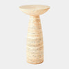 Global Views Nour Tapered Travertine Accent Table