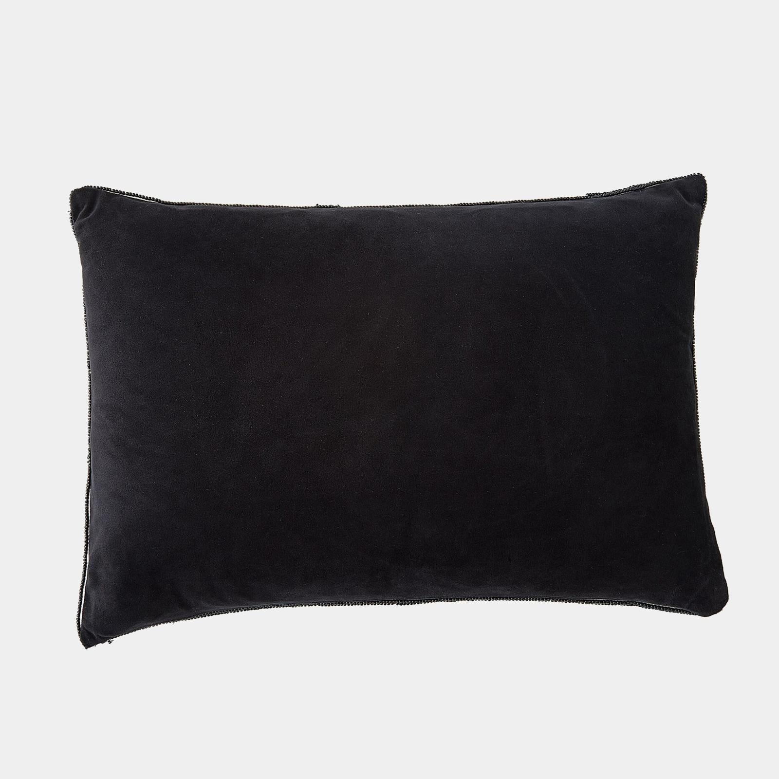 Global Views Puzzle Beaded Lumbar Pillow