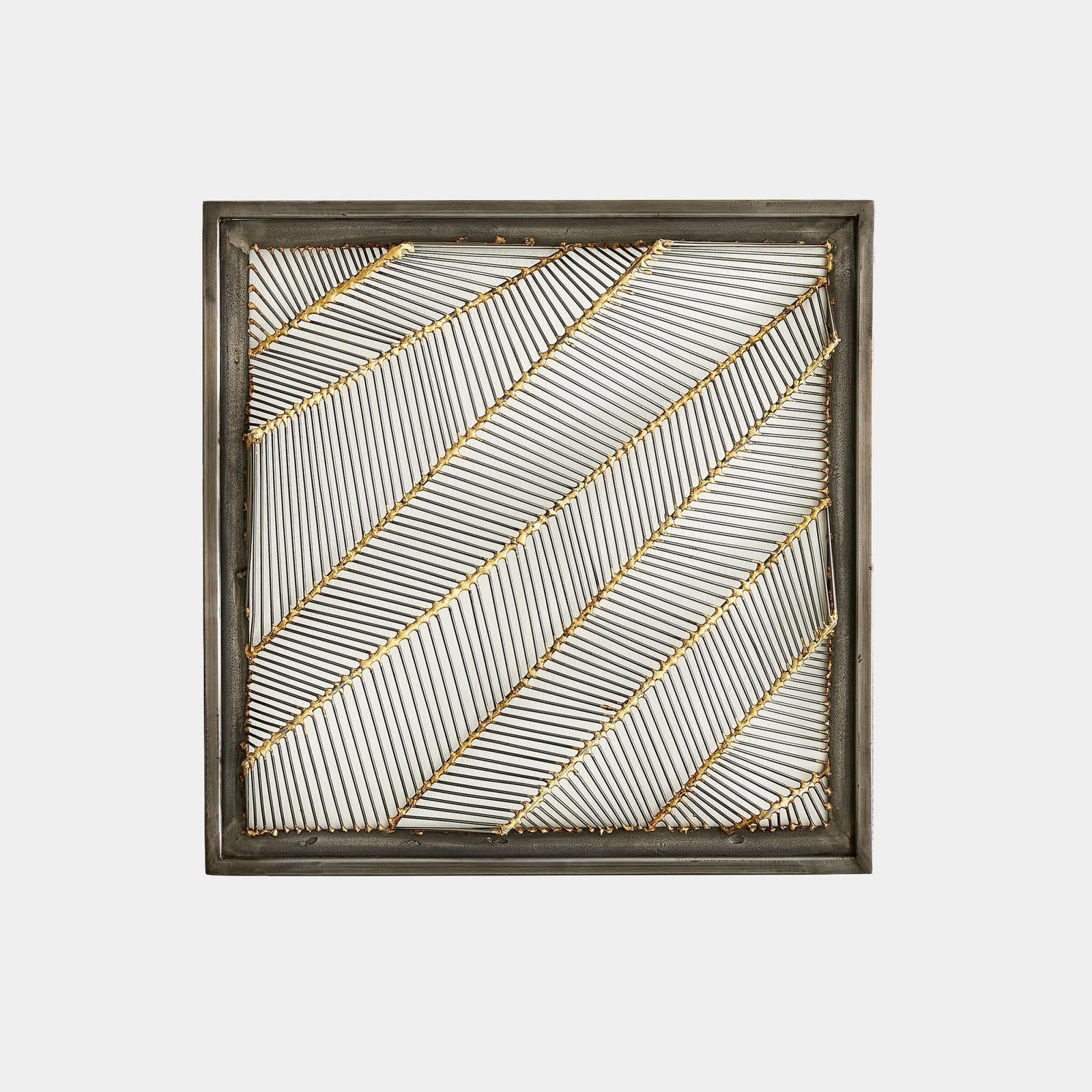 Global Views Shaddox Natural Iron and Smokey Bronze Wall Panel