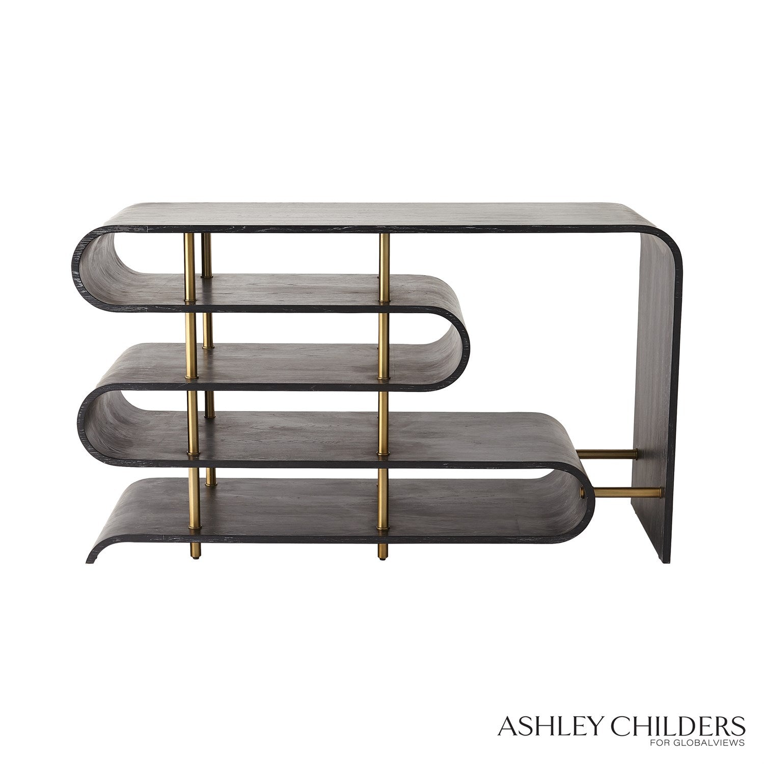 Global Views Ebony Cerused Traverse Console Table by Ashley Childers