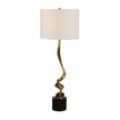Uttermost Spiraling Cordless Brass Buffet Lamp