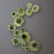 Global Views Green Free Formed Lily Plate