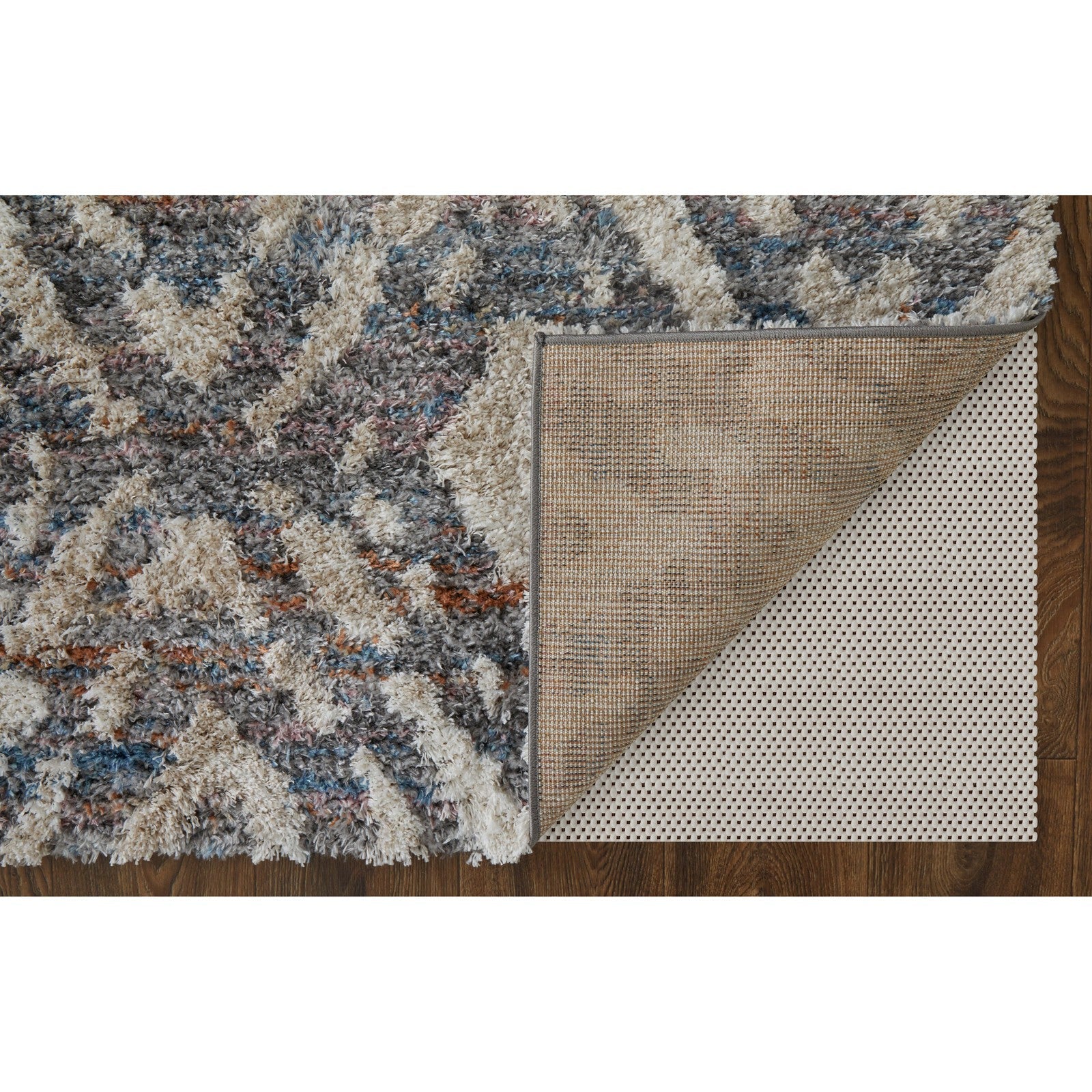 Feizy Mynka 39IAF Transitional Diamond in Ivory/Gray/Taupe