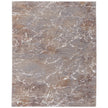 Feizy Pryor 39NHF Modern Abstract in Taupe/Brown/White