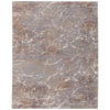 Feizy Pryor 39NHF Modern Abstract in Taupe/Brown/White