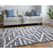 Feizy Mynka 39IBF Transitional Diamond in Gray/Ivory