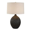 Uttermost Levee Satin Black Table Lamp