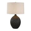 Uttermost Levee Satin Black Table Lamp