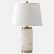 Global Views Hillary Cylinder Alabaster Lamp
