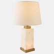 Global Views Kasia Square Alabaster Lamp