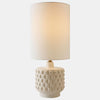 Global Views Otto Carved Beige Ceramic Lamp