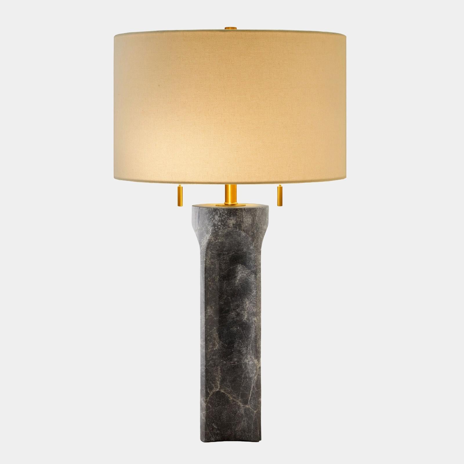 Global Views Rory Marble Column Lamp