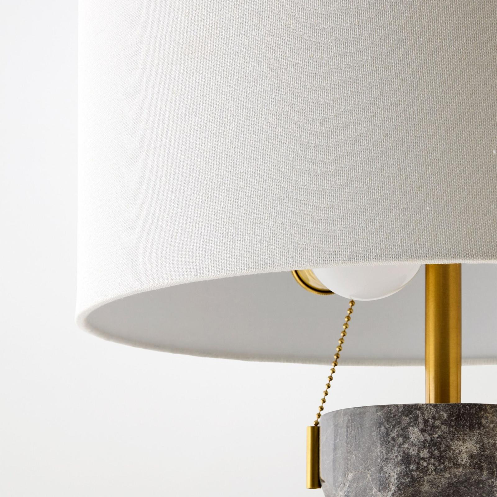 Global Views Rory Marble Column Lamp