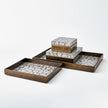 Global Views Antique Gold Leaf Eggshell Tray