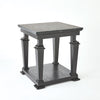Global Views Blackened Oak Josephine Side Table