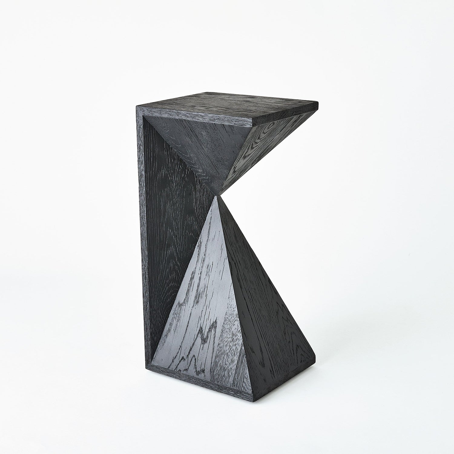 Global Views Asymmetrical Angle Side Table