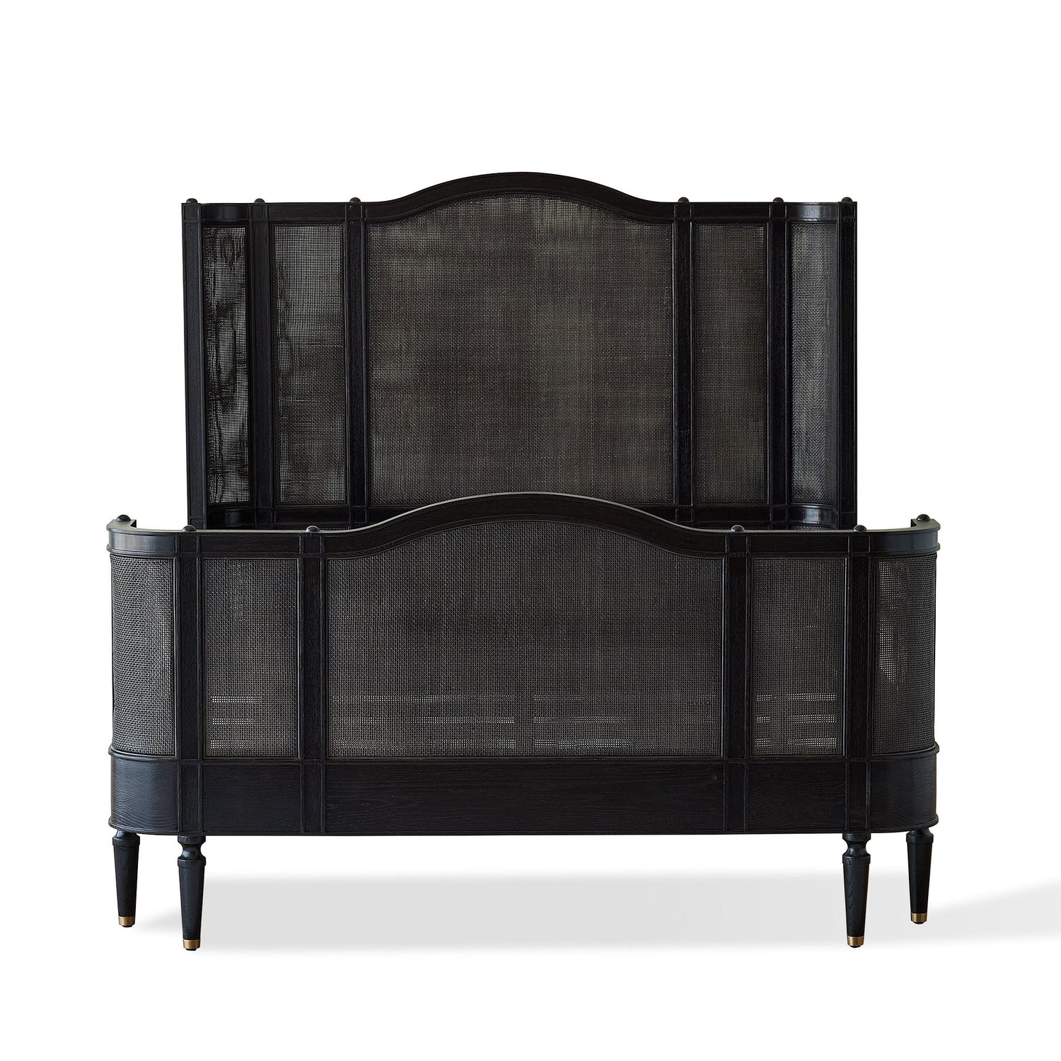Global Views Blackened Josephine Oak Bed