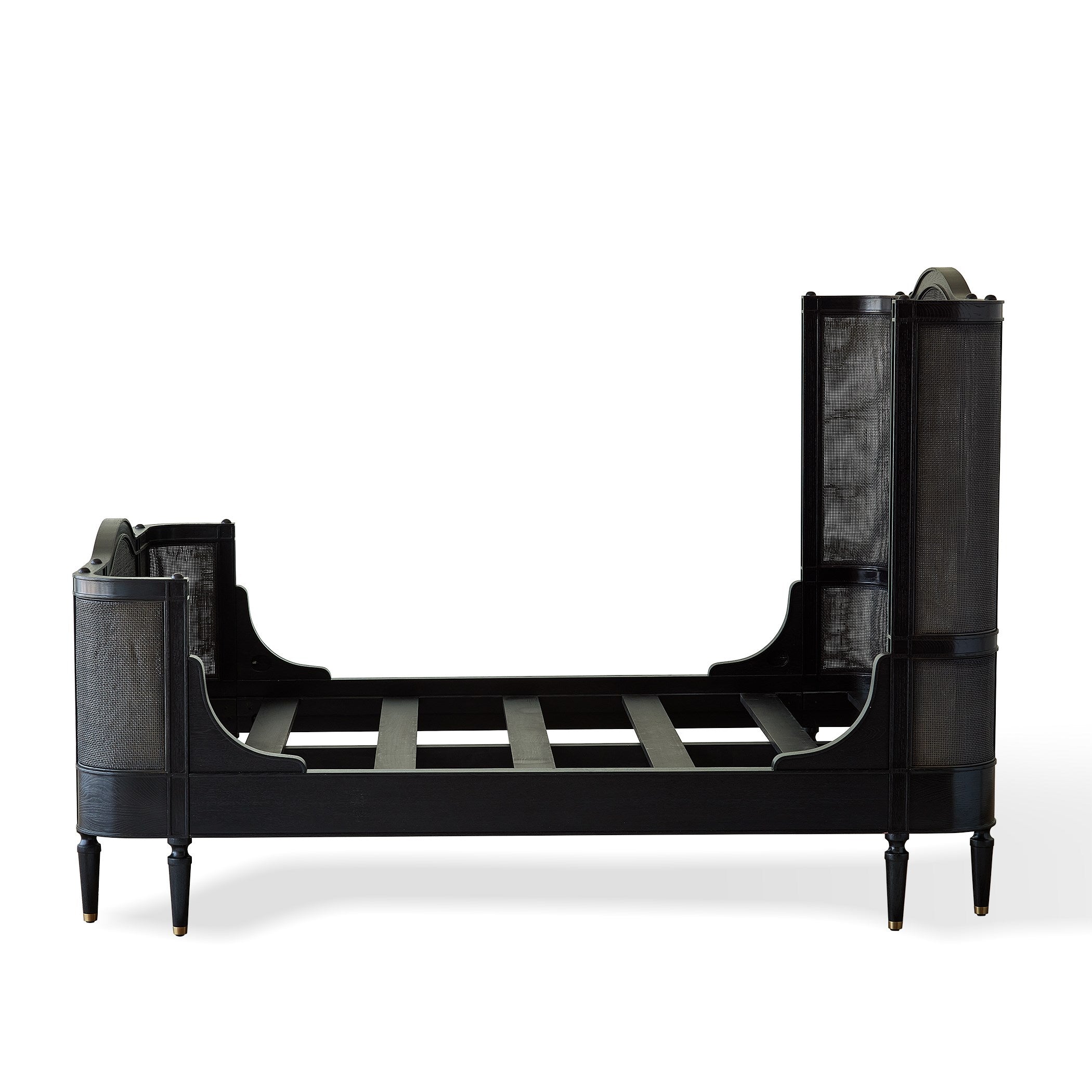 Global Views Blackened Josephine Oak Bed