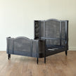 Global Views Blackened Josephine Oak Bed