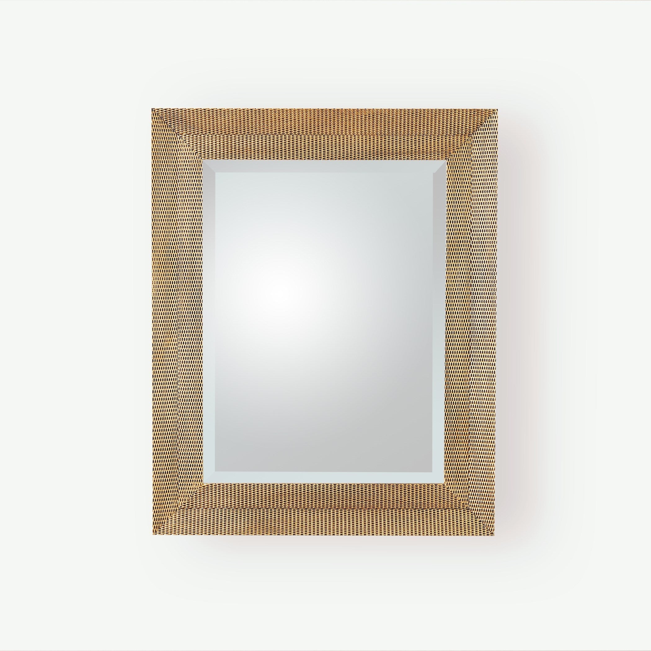 Global Views Delicate Basketweave Mirror