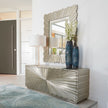 Global Views Linenfold Cabinet