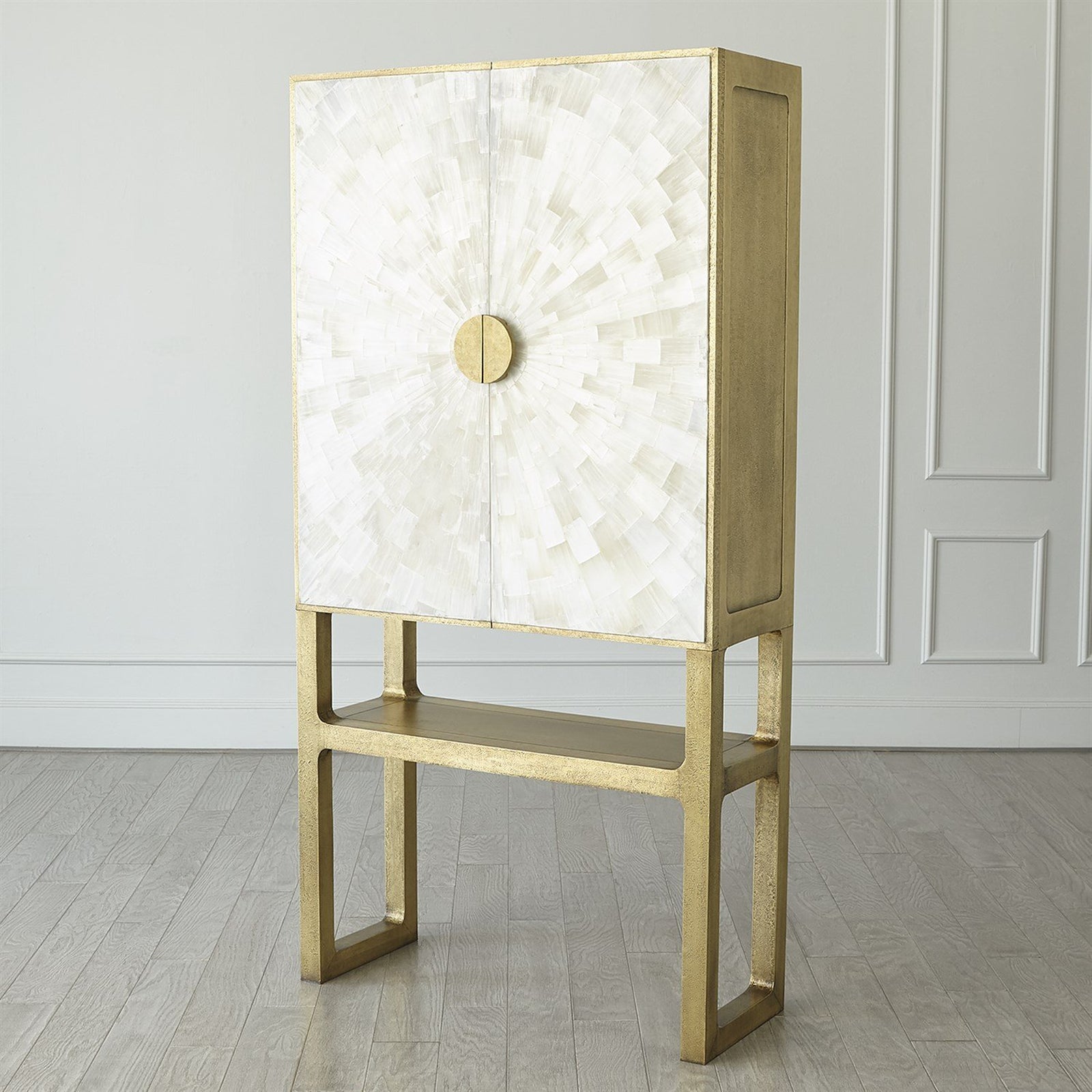 Global Views Gypsum Bar Cabinet