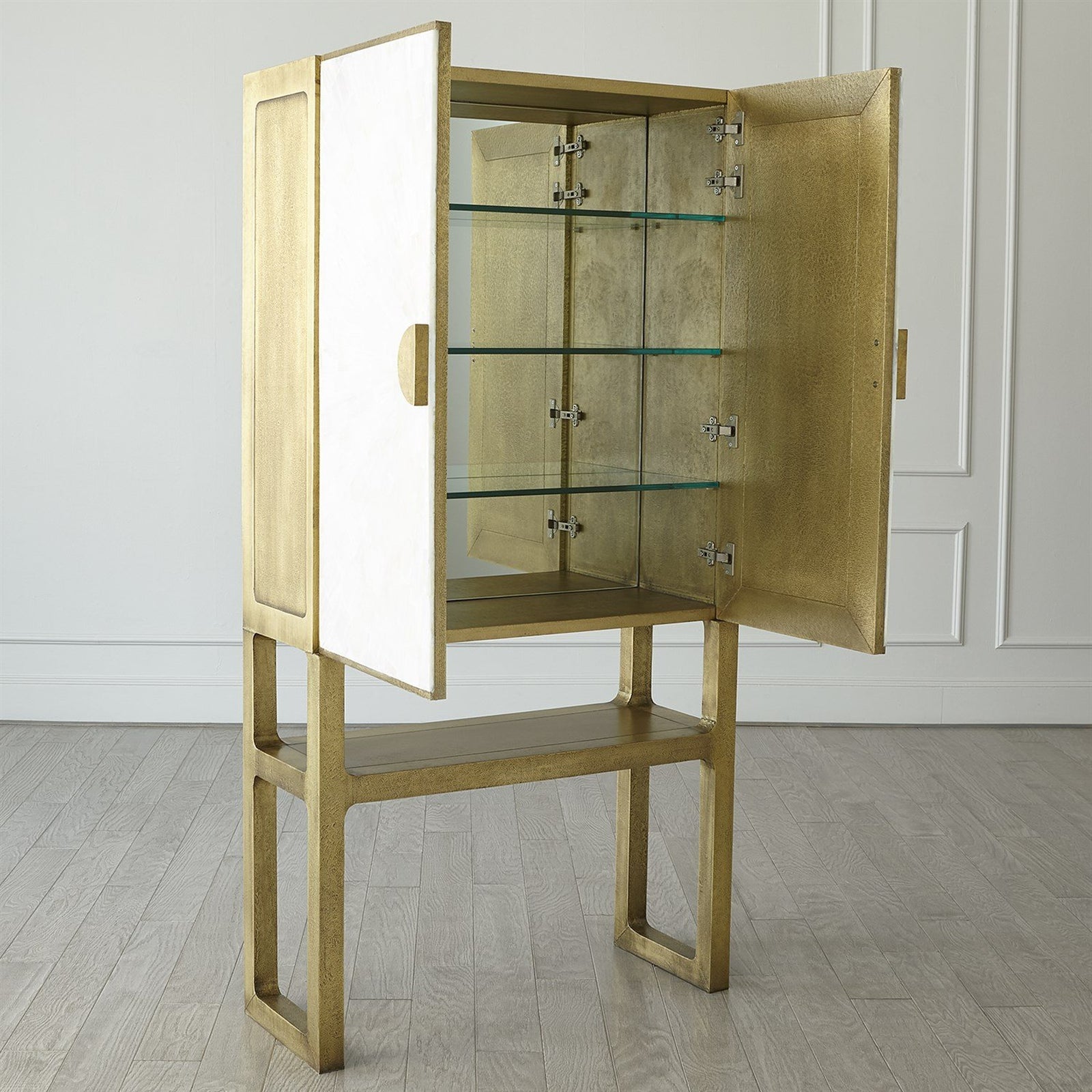 Global Views Gypsum Bar Cabinet
