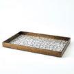 Global Views Antique Gold Leaf Eggshell Tray